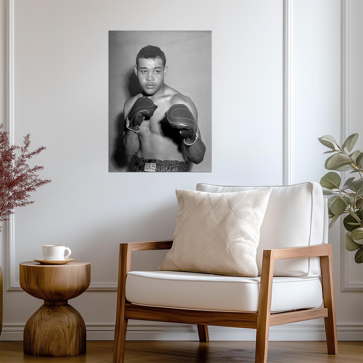 Joe Louis The Brown Bomber | Boxing Legend Poster | Vintage B&W Photo - Sports Poster