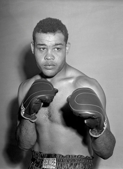 Joe Louis The Brown Bomber | Boxing Legend Poster | Vintage B&W Photo - Sports Poster