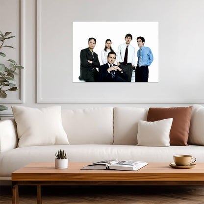 The Office US Main Cast | Michael Scott & Jim Halpert | Comedy TV Show Poster - Movies & TV Poster