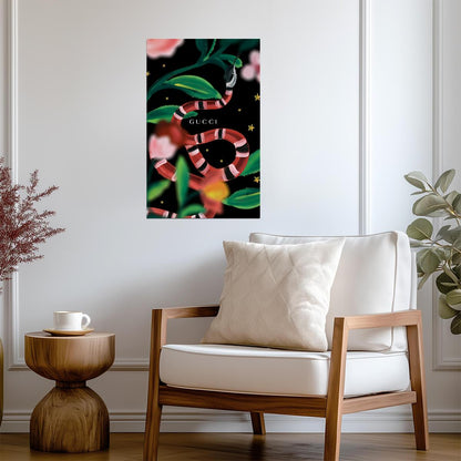 Gucci | Digital Illustration | Wall Decor Poster - Graphic & Art Poster