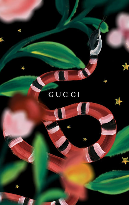 Gucci | Digital Illustration | Wall Decor Poster - Graphic & Art Poster