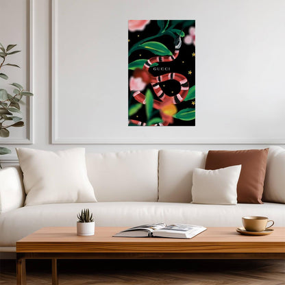 Gucci | Digital Illustration | Wall Decor Poster - Graphic & Art Poster