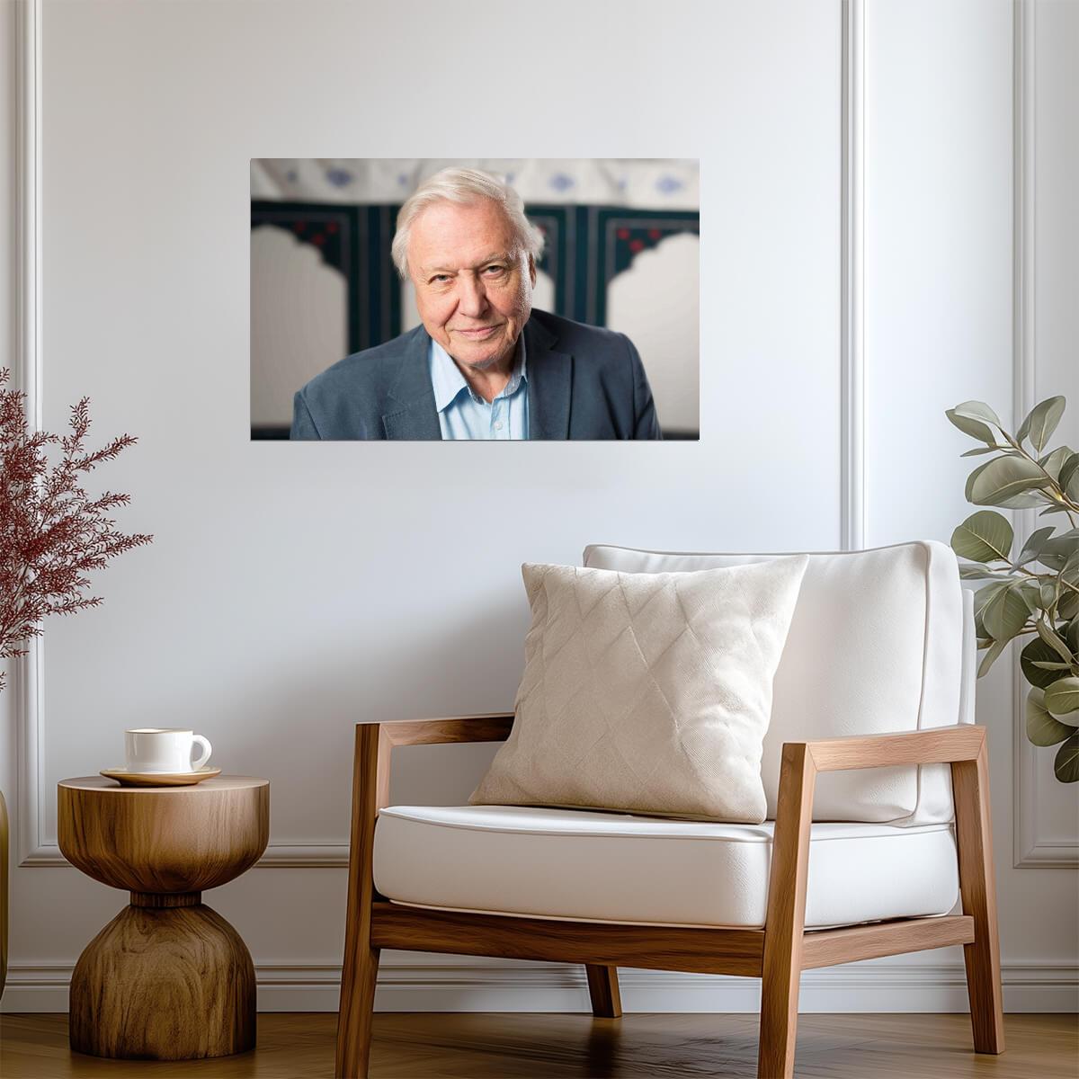 David Attenborough | Naturalist Portrait | Celebrity Poster - Celebrities Poster