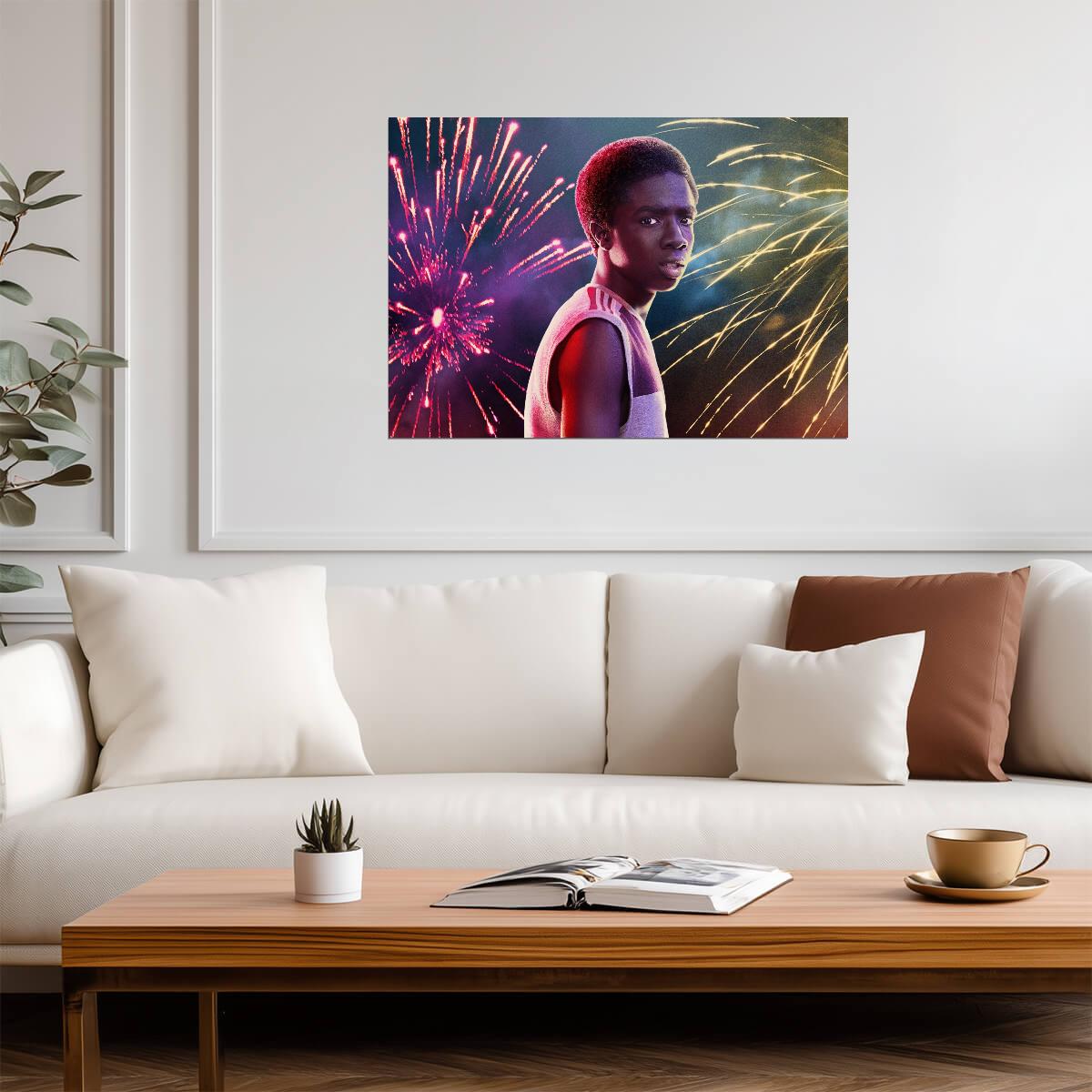 Stranger Things Lucas Sinclair | Season 3 Fireworks | Sci-Fi TV Series Poster - Movies & TV Poster