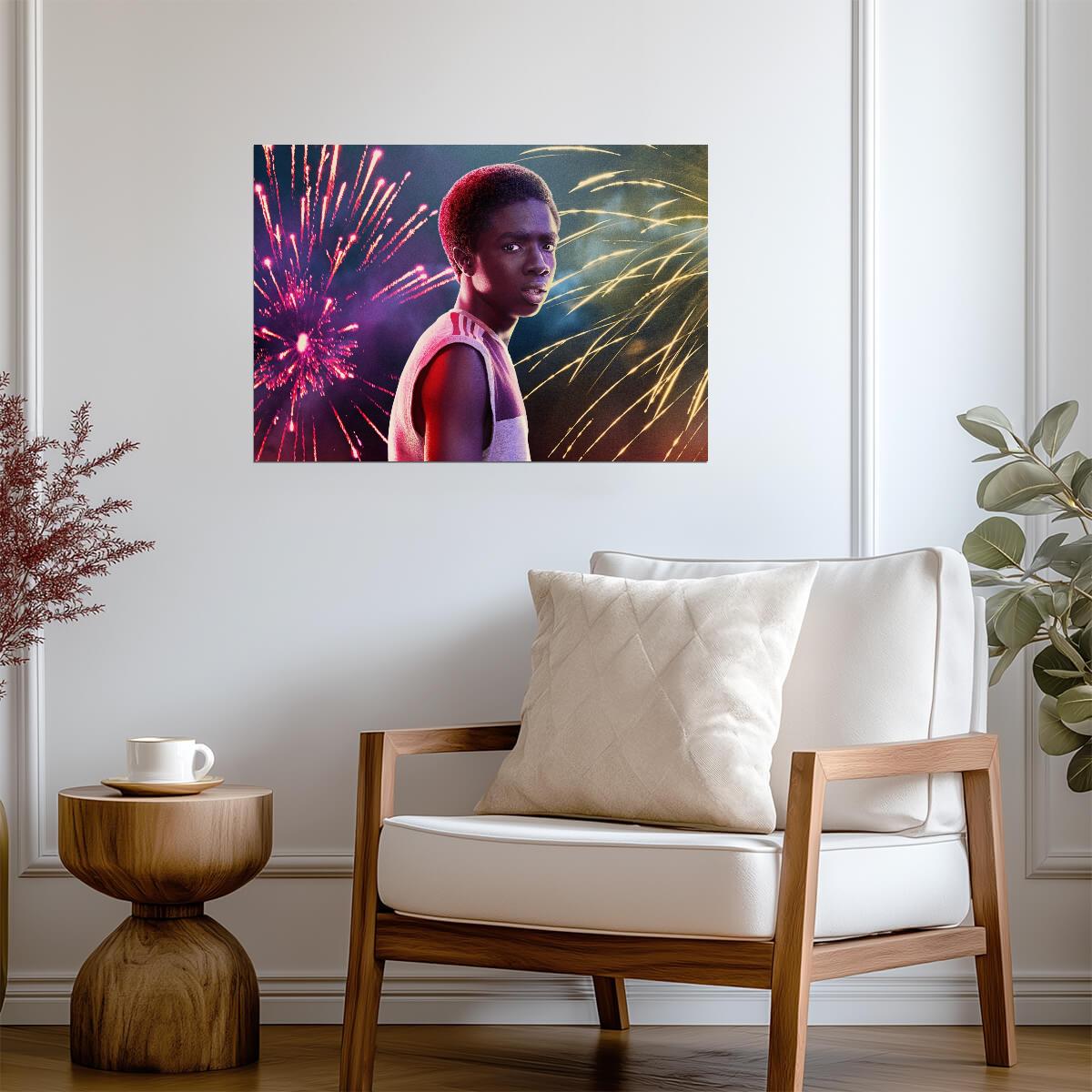 Stranger Things Lucas Sinclair | Season 3 Fireworks | Sci-Fi TV Series Poster - Movies & TV Poster