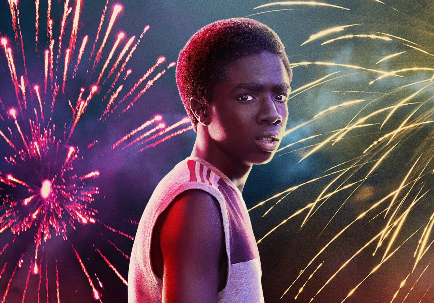 Stranger Things Lucas Sinclair | Season 3 Fireworks | Sci-Fi TV Series Poster - Movies & TV Poster
