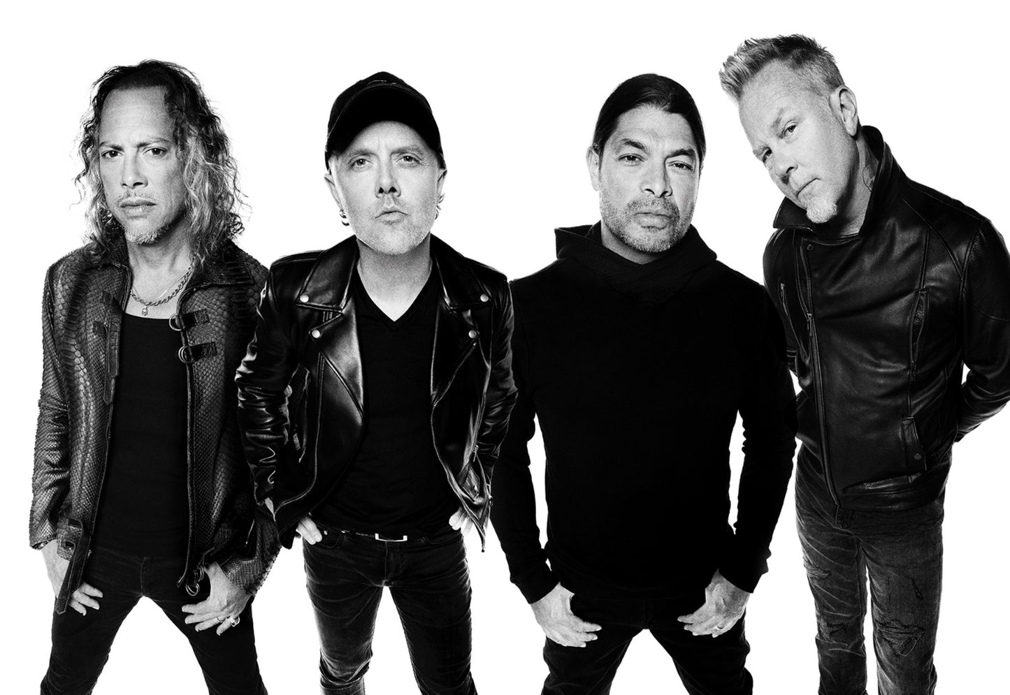 Metallica Band Portrait | Black and White Photo | Heavy Metal Music Poster - Music Poster