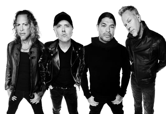 Metallica Band Portrait | Black and White Photo | Heavy Metal Music Poster - Music Poster