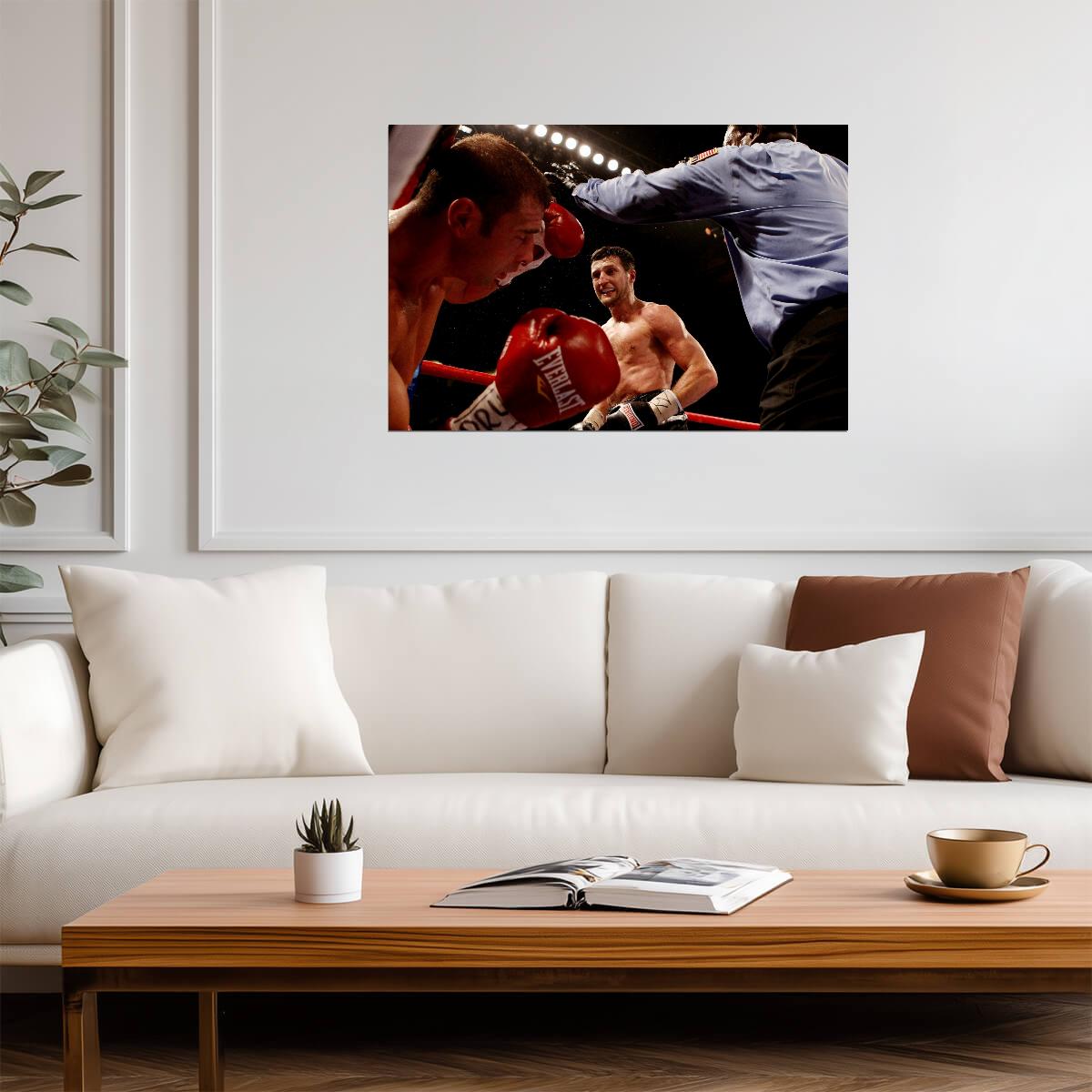 Carl Froch TKO Victory Over Lucian Bute | Boxing Poster | Championship Fight Photo - Sports Poster