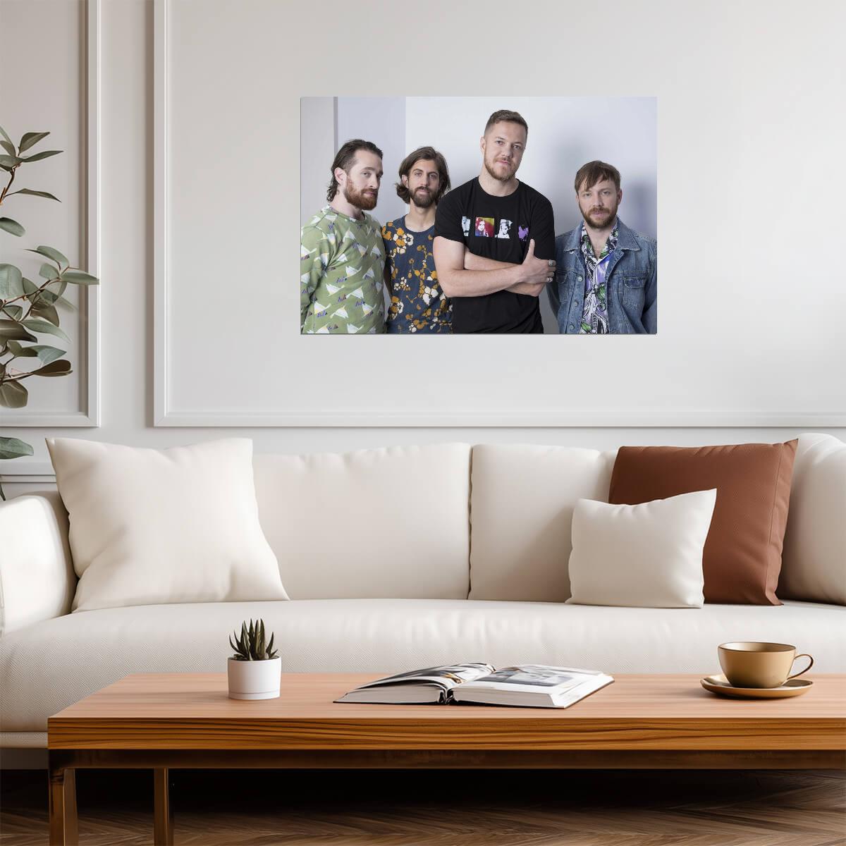Imagine Dragons Band Photo | Music Poster | Modern Rock Wall Art - Music Poster