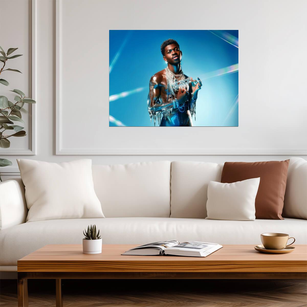 Lil Nas X Poster | Pop Rapper Wall Art - Music Poster