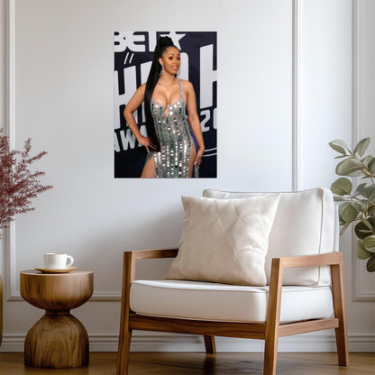 Cardi B | Bronx Rapper Art | Hip Hop Poster - Music Poster