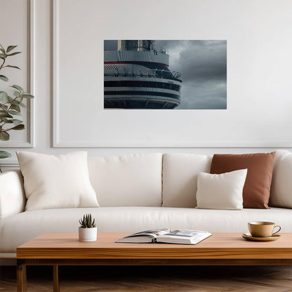 Drake Views Album Cover Art | Sitting on CN Tower Poster | Toronto Hip Hop Decor - Music Poster