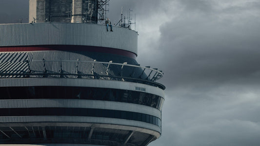 Drake Views Album Cover Art | Sitting on CN Tower Poster | Toronto Hip Hop Decor - Music Poster