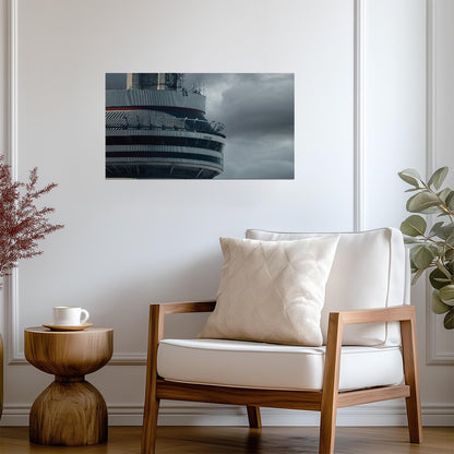 Drake Views Album Cover Art | Sitting on CN Tower Poster | Toronto Hip Hop Decor - Music Poster