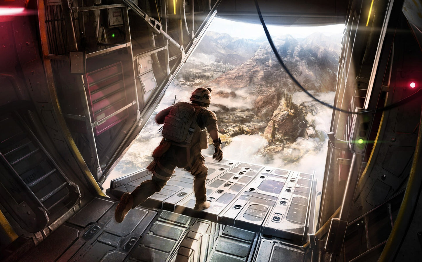 Call of Duty Warzone | Jumping From Cargo Plane | Battle Royale Action Scene - Video Games Poster