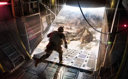Call of Duty Warzone | Jumping From Cargo Plane | Battle Royale Action Scene - Video Games Poster