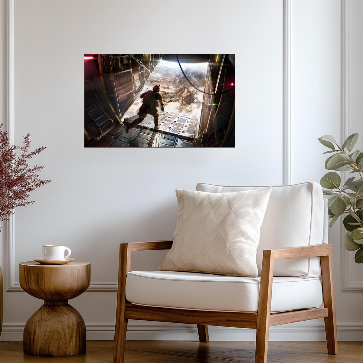Call of Duty Warzone | Jumping From Cargo Plane | Battle Royale Action Scene - Video Games Poster