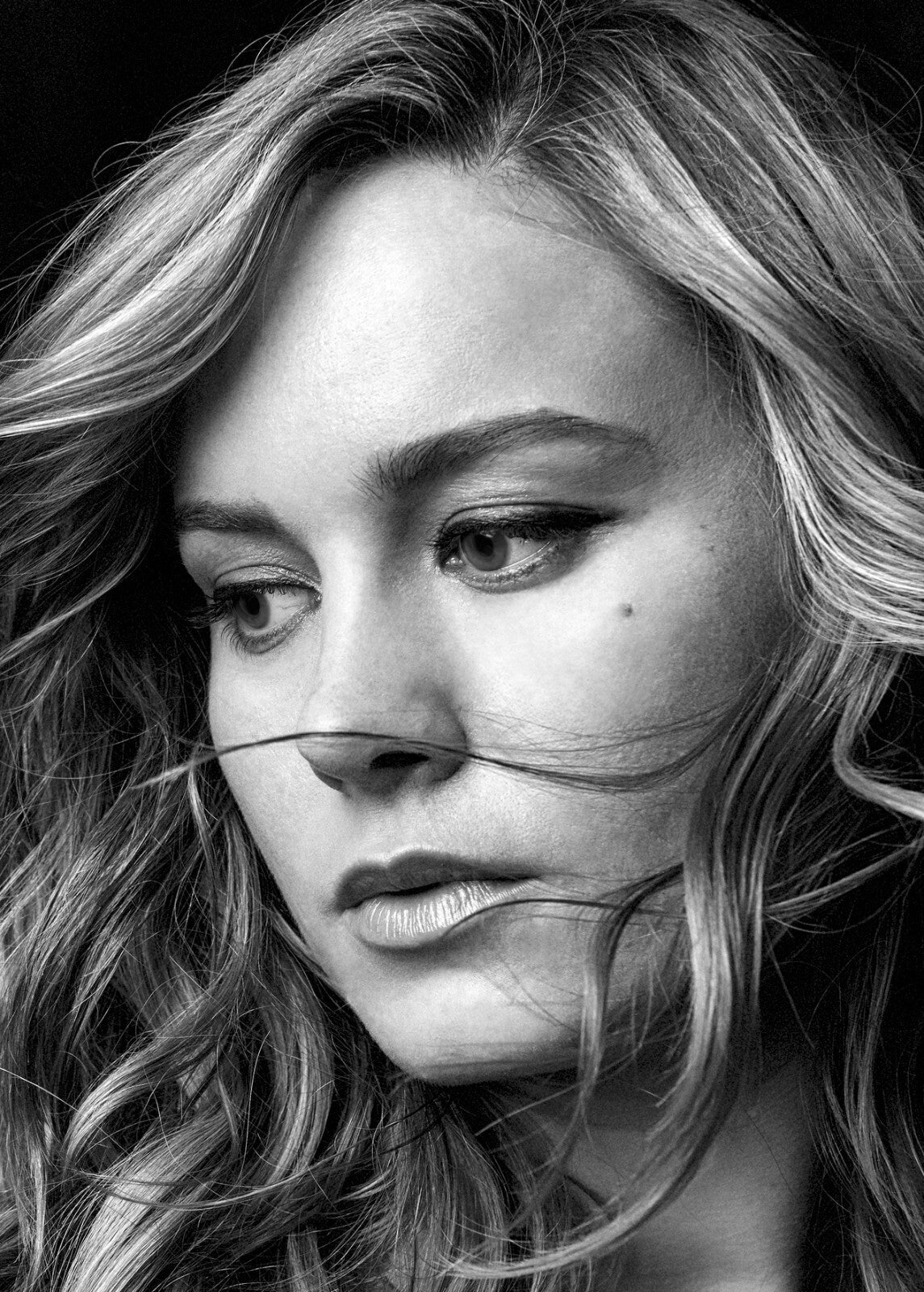 Brie Larson | Black and White Art | Actress Poster - Celebrities Poster