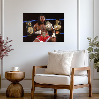 Lennox Lewis Undisputed Heavyweight Champion | Boxing Poster | Sports Legend Portrait - Sports Poster