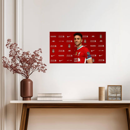 Diogo Jota Liverpool FC Signing | Soccer Player Poster | Premier League Fan Gift - Sports Poster