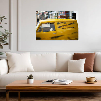Only Fools and Horses Yellow Van | Trotters Independent Trading Co | Classic Comedy TV Poster - Movies & TV Poster