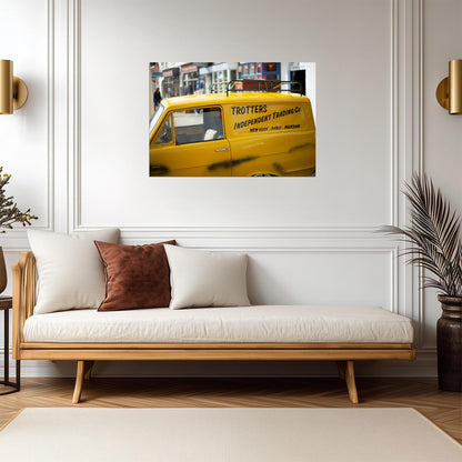 Only Fools and Horses Yellow Van | Trotters Independent Trading Co | Classic Comedy TV Poster - Movies & TV Poster