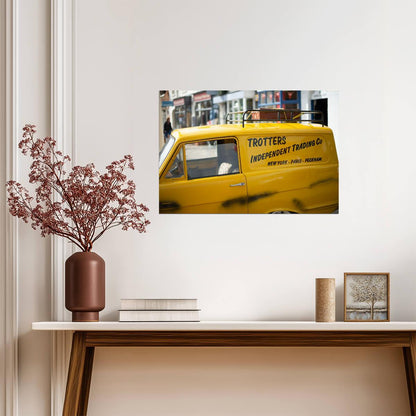 Only Fools and Horses Yellow Van | Trotters Independent Trading Co | Classic Comedy TV Poster - Movies & TV Poster
