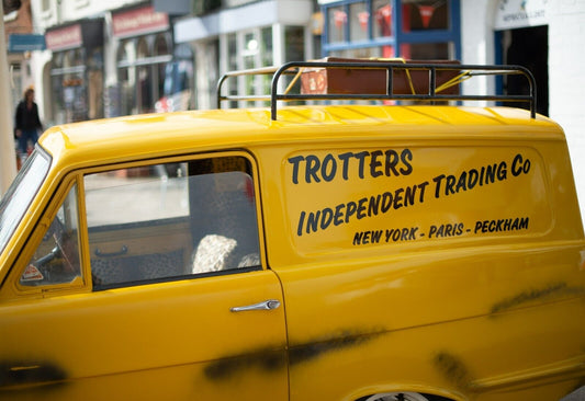 Only Fools and Horses Yellow Van | Trotters Independent Trading Co | Classic Comedy TV Poster - Movies & TV Poster
