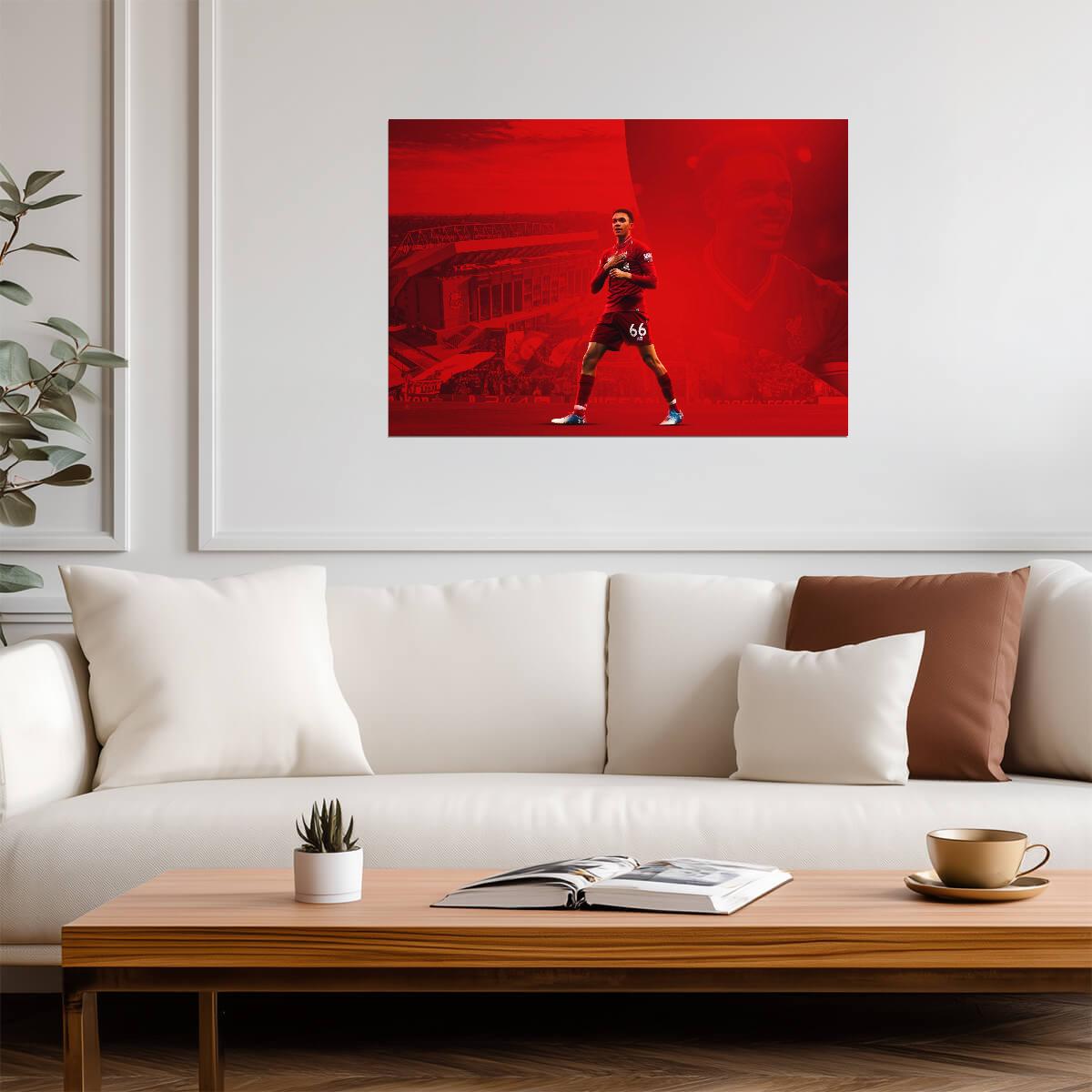 Trent Alexander-Arnold Liverpool FC | Soccer Poster | Anfield Celebration Wall Art - Sports Poster