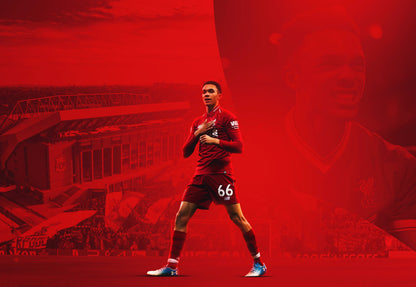 Trent Alexander-Arnold Liverpool FC | Soccer Poster | Anfield Celebration Wall Art - Sports Poster
