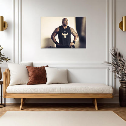 Dwayne Johnson Project Rock | Under Armour Poster | Gym Motivation Art - Sports Poster