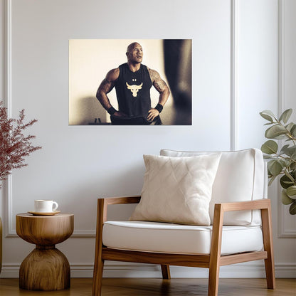 Dwayne Johnson Project Rock | Under Armour Poster | Gym Motivation Art - Sports Poster
