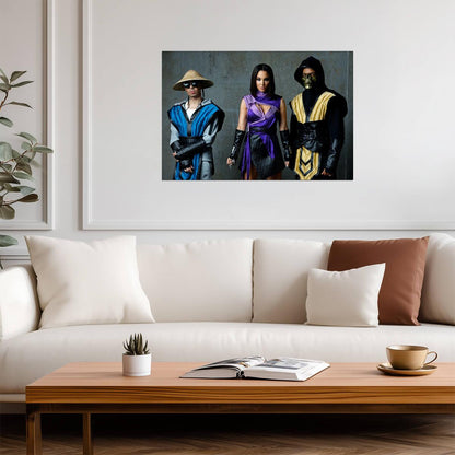 N-Dubz Ninja Costumes | Dappy Tulisa & Fazer | UK Hip Hop Group Poster - Music Poster