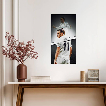 Gareth Bale Real Madrid 2018 Champions League Final | Soccer Poster | Soccer Legend Wall Art - Sports Poster
