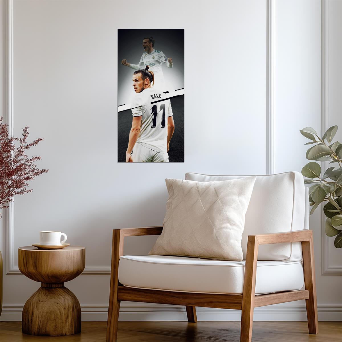 Gareth Bale Real Madrid 2018 Champions League Final | Soccer Poster | Soccer Legend Wall Art - Sports Poster