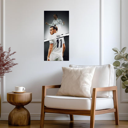 Gareth Bale Real Madrid 2018 Champions League Final | Soccer Poster | Soccer Legend Wall Art - Sports Poster