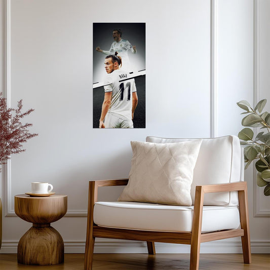 Gareth Bale Real Madrid 2018 Champions League Final | Soccer Poster | Soccer Legend Wall Art - Sports Poster