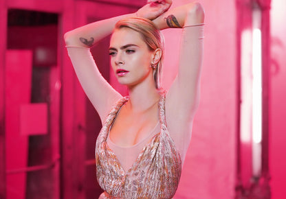 Cara Delevingne | Vibrant Portrait | Actress Poster - Celebrities Poster