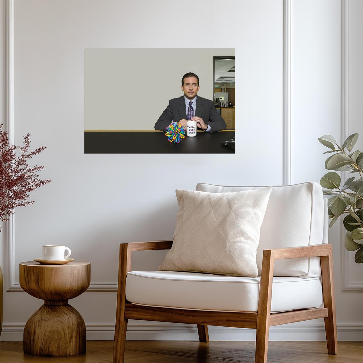 The Office US Michael Scott | Worlds Best Boss Mug | Funny TV Show Poster - Movies & TV Poster