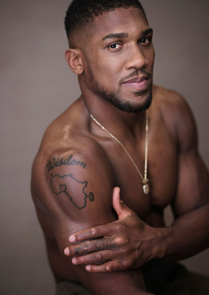 Anthony Joshua Shirtless Portrait | Heavyweight Boxing Poster | Boxing Legend Gym Motivation - Sports Poster