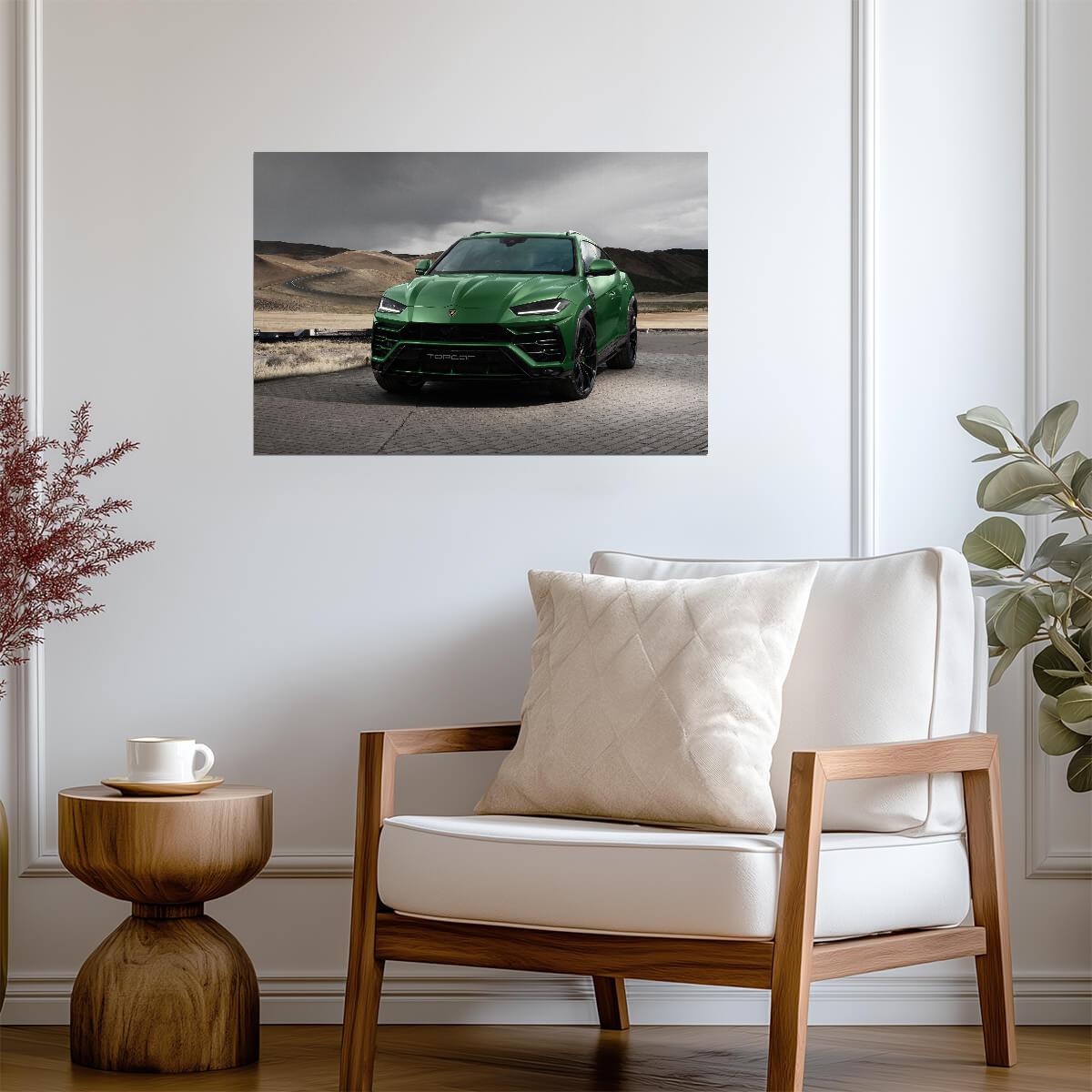 Lamborghini Urus TopCar Design | Custom Luxury SUV Poster | Green Tuner Car Wall Art - Cars Poster