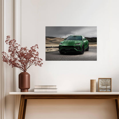Lamborghini Urus TopCar Design | Custom Luxury SUV Poster | Green Tuner Car Wall Art - Cars Poster