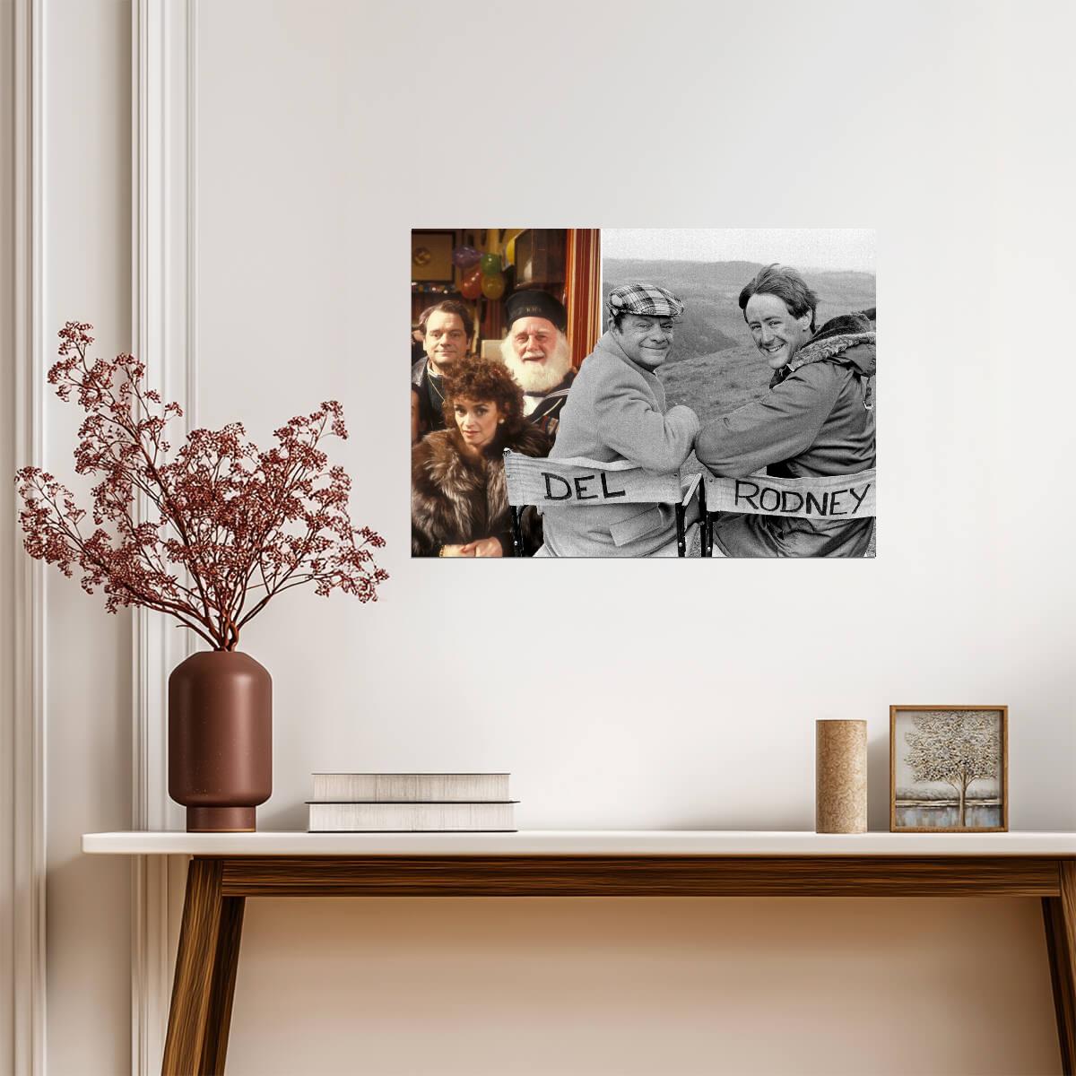 Only Fools and Horses Cast Photo | Del Boy & Rodney Director Chairs | British Sitcom Poster - Movies & TV Poster