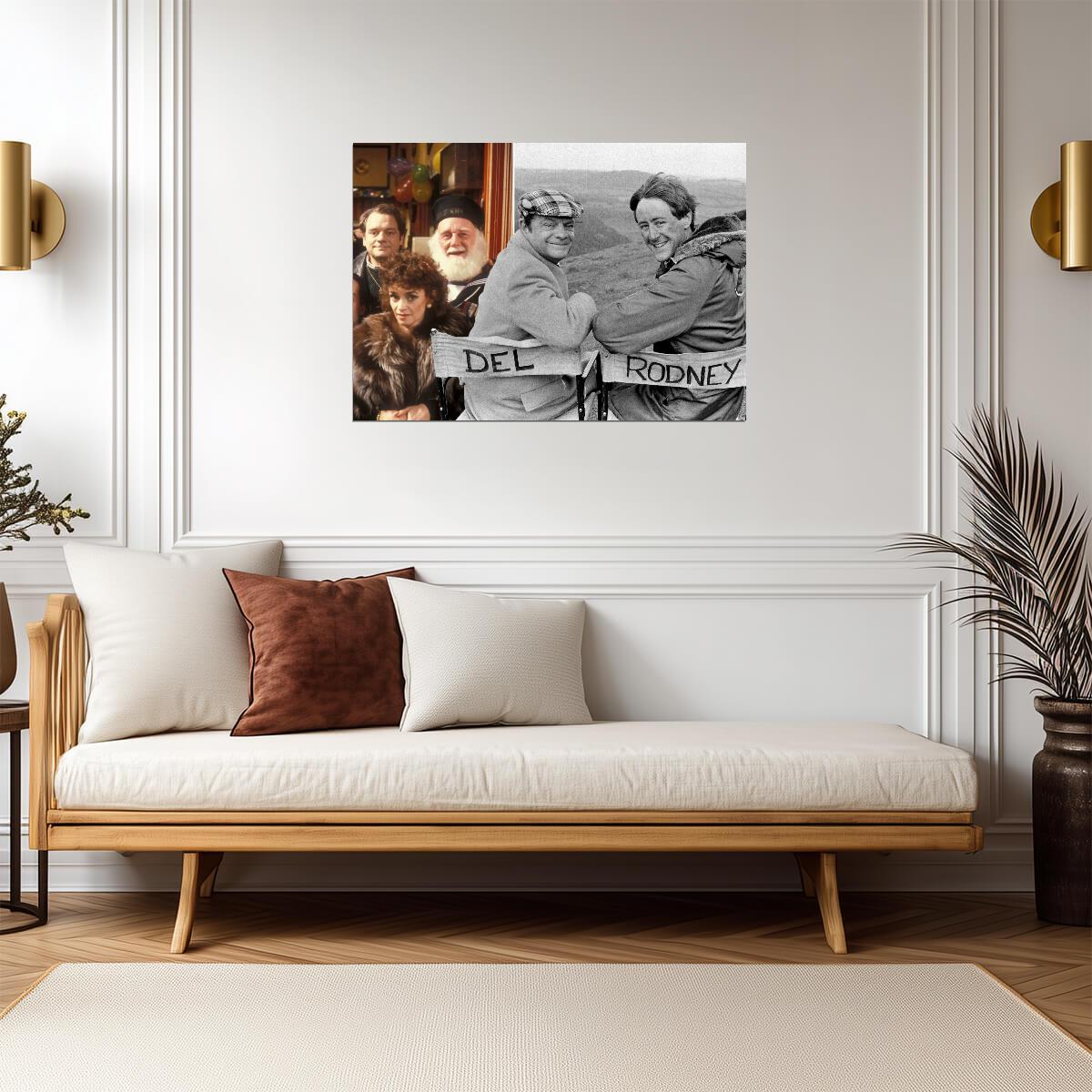Only Fools and Horses Cast Photo | Del Boy & Rodney Director Chairs | British Sitcom Poster - Movies & TV Poster