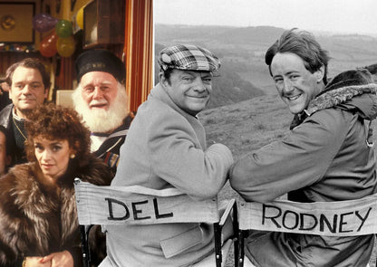 Only Fools and Horses Cast Photo | Del Boy & Rodney Director Chairs | British Sitcom Poster - Movies & TV Poster