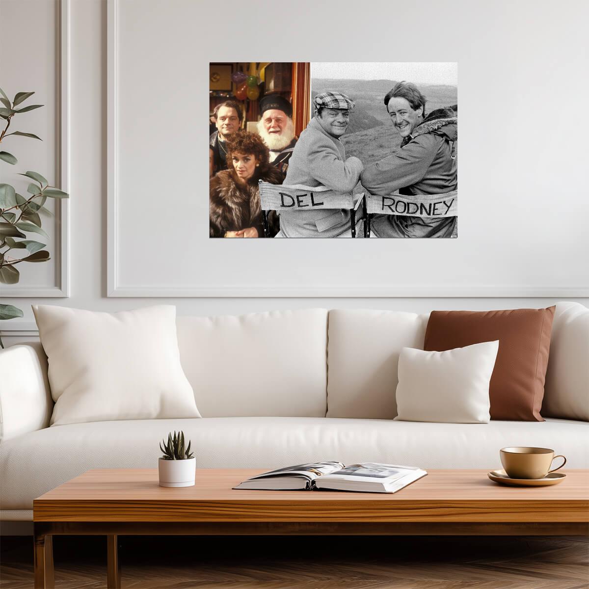 Only Fools and Horses Cast Photo | Del Boy & Rodney Director Chairs | British Sitcom Poster - Movies & TV Poster