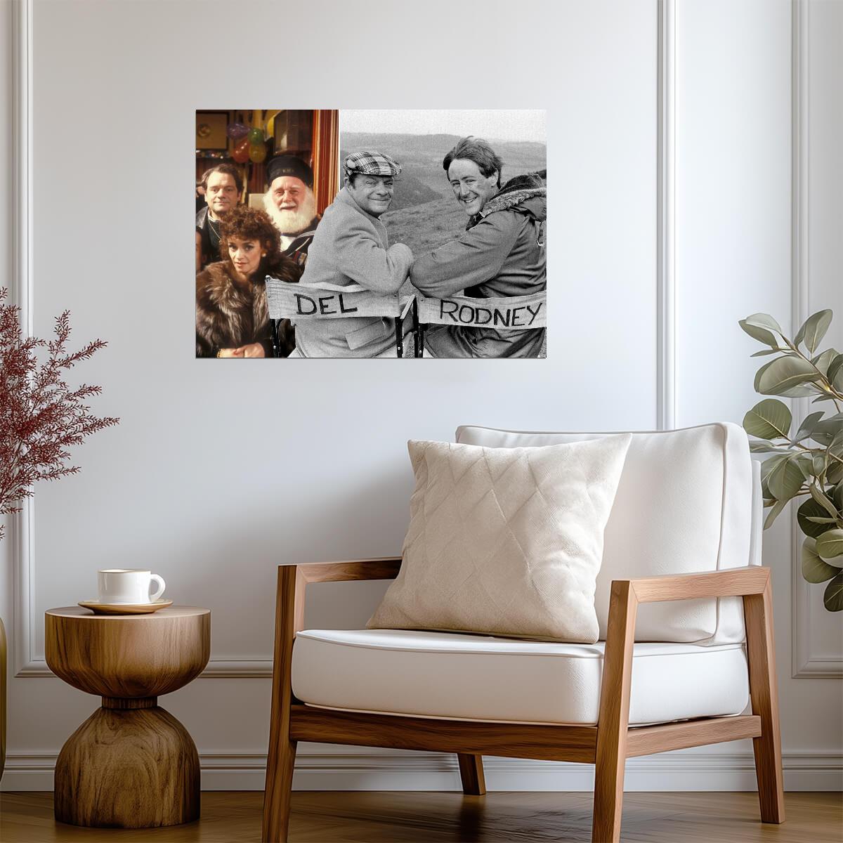 Only Fools and Horses Cast Photo | Del Boy & Rodney Director Chairs | British Sitcom Poster - Movies & TV Poster