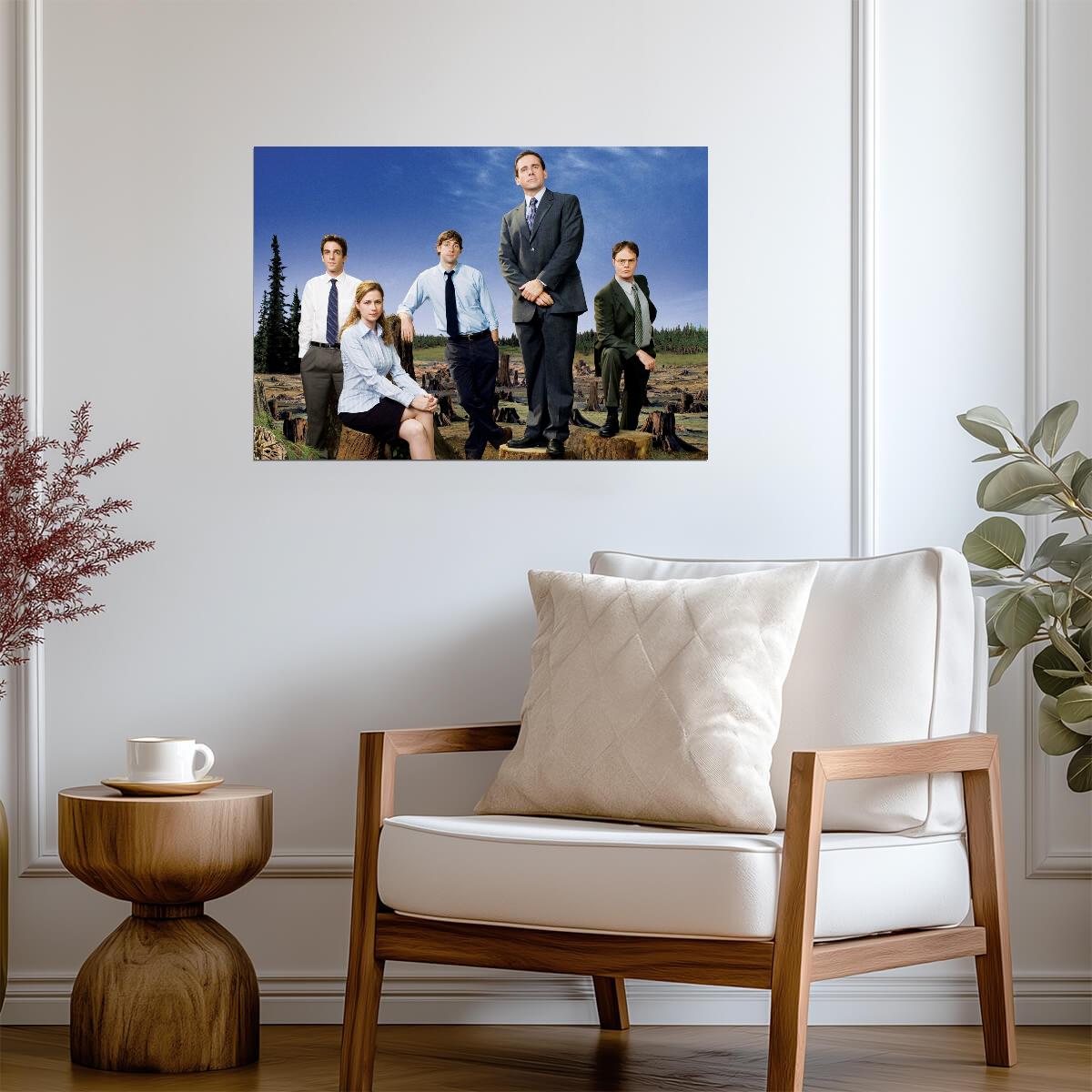 The Office US Cast Outdoors | Michael Scott Jim Pam Dwight Ryan | Comedy Series Poster - Movies & TV Poster