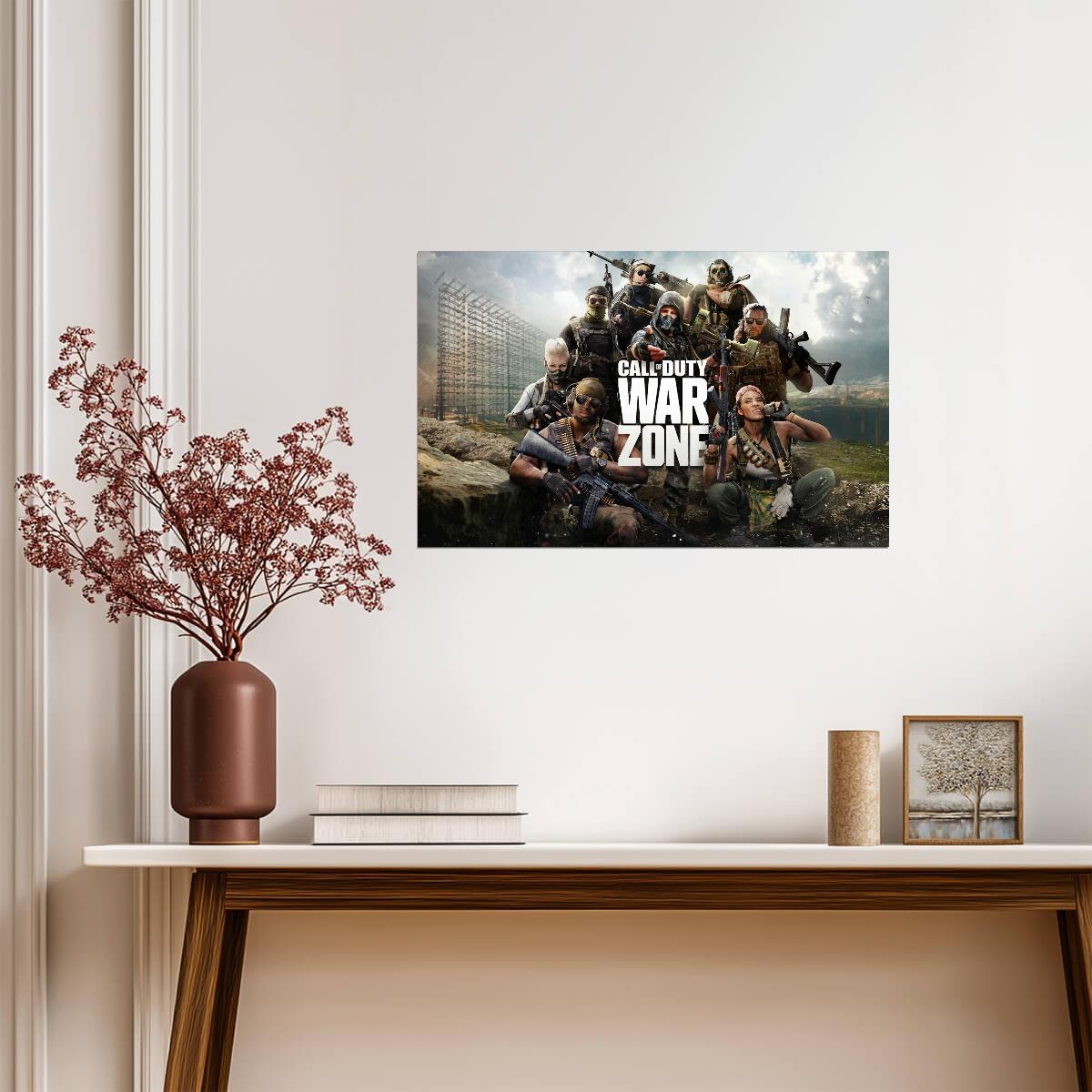 Call of Duty Warzone Operators Group | Battle Royale Promo Poster | FPS Gaming Wall Art - Video Games Poster
